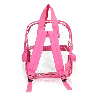 Dalix Small Clear Backpack Bag in Hot Pink — фото 5