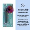 Yoobi Holiday Mini Ballpoint Pen Rainbow Tinsel 10-Ink Click with Pom Pom Charm 0.7mm Stocking Stuffer - 2 of 4