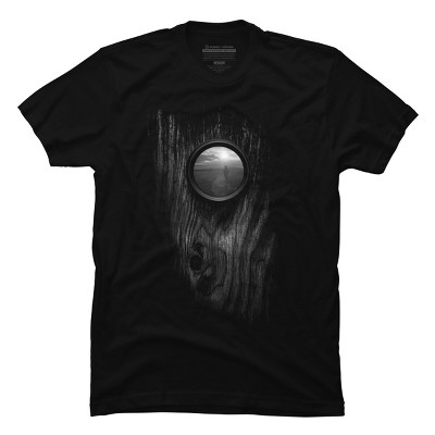 Men's Design By Humans The World Outside By TenkenNoKaiten T-Shirt