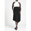 ELOQUII Women's Plus Size Oblong Hem Skirt - 4 of 4