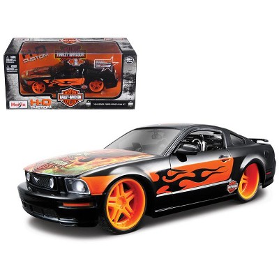 2006 Ford Mustang GT Harley Davidson Black With Eagle 1/24 Diecast Car Model by Maisto