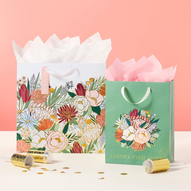 Wedding Floral Square Gift Bag - Spritz&#8482;, 2 of 4