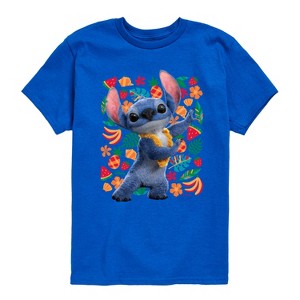 Boys' - Lilo And Stitch - Hula Dancing Short Sleeve Graphic T-Shirt - 1 of 3