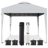 10x10FT Pop Up Canopy Tent,Height Adjustable Sun Shade Shelter with Top Vent,Portable Instant Canopy with Wheeled Carry Bag for Patio,Garden - 2 of 4