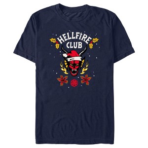 Men's Stranger Things Christmas Hellfire Club Logo T-Shirt - 1 of 4