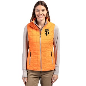 San Francisco Giants Cutter & Buck Rainier PrimaLoft® Womens Eco Insulated Full Zip Puffer Vest - 1 of 1
