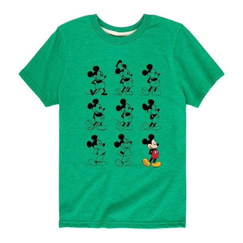 Green mickey mouse shirt online