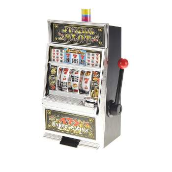 Insten Jumbo Slot Machine Money Bank with Lights and Sounds, Toy Casino Arcade Games for Kids