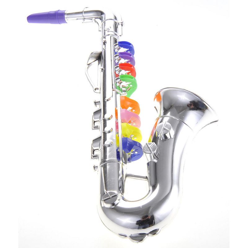Link Ready! Set! Play! Saxophone with 8 Colored Keys Musical Instrument Early Education Toy for Kids, 1 of 9
