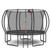 NAYSAYE Trampoline 12FT with Ladder Pumpkin Design for Outdoor Use with Safety Enclosure Net, Black and Red, 144.00"*102.00"*136.90" - 4 of 4