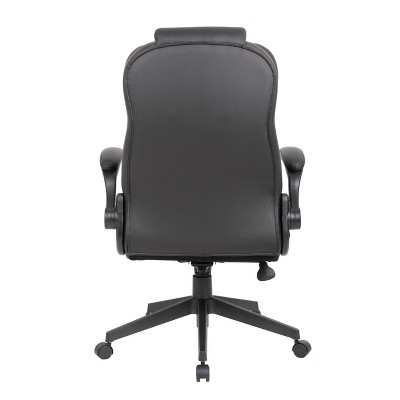 Elegant High Back Black LeatherPlus Executive Swivel Chair