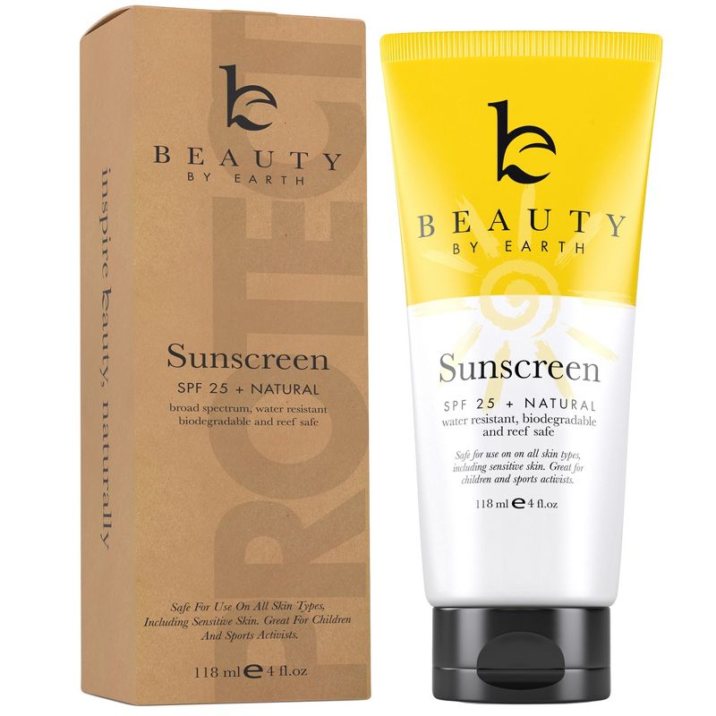 Beauty by Earth Broad Spectrum Mineral Body Sunscreen - SPF 25, 1 of 13