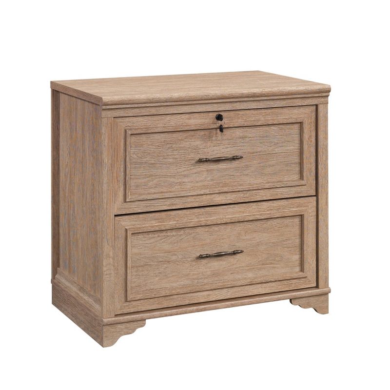 RollingwoodCountry File Cabinet Brushed Oak - Sauder: 2-Drawer Lateral, Locking, Legal/Letter Size, MDF, 1 of 6