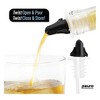 Pouro Oil & Vinegar, Spirits, Liquor, Wine Bottle Pourer Spout,Twist to Open and Pour, Twist to Close and Store Black - 4 of 4