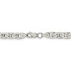 Black Bow Jewelry Men's 6.5mm, Sterling Silver, Solid Flat Anchor Chain Necklace - 4 of 4