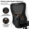 PAGED Adjustable Height Office Chair, Modern Computer Chair with Lumbar Support and Headrest, High Back Desk Chair for Office - 3 of 4