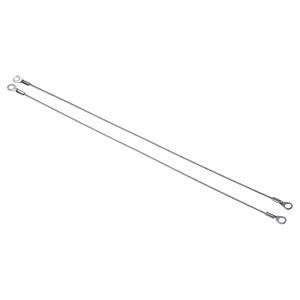Unique Bargains Stainless Steel Lanyard Cable Eyelets Ended Security Wire Rope Silver 6 Pcs - 1 of 4