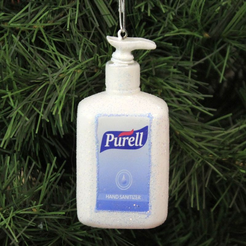 Cody Foster 3.5 Inch Purell Hand Sanitizer Germs Cooties Tree Ornaments, 2 of 4