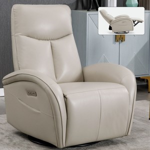 NicBex Recliner Chair Rocking Chair Recliner Swivel Accent Chair with Lumbar Support Reading Chair with USB Ports for Living Room - 1 of 4