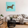 Stupell Industries Funny Dachshund On Roller Skates, 36" x 36" - 2 of 4
