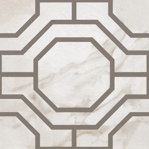 Kate Aurora Retro 12x12 Self Adhesive Vinyl Floor Tile - Octagon - 20 Tiles/20 sq. ft. - 1 of 4