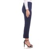 Rekkuna Women's Pull-On Ankle Work Pants – Mid-Rise Slim Straight Office Yoga Trousers with Pockets and Belt Loops - 2 of 4