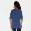 Women's Peanuts Fleece Graphic Hooded Sweatshirt - Navy Blue - 3 of 3