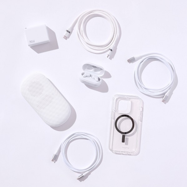 Audífonos intrauditivos con micrófono USB-C - heyday™ Blanco 3
