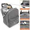 OPUX Insulated Lunch Box Boys Girls Kids Teens, Leakproof Cooler Bag Women Men Adults, Backpack Shape Tote, Back to School Gift - 3 of 4