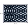 LunaLulinlk 9' x 18' Waterproof Plastic Straw Rug, Portable RV Camping Rugs with Carry Bag, Large Floor Mat - 2 of 4