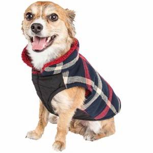 Pet Life (R) Allegiance Classical Insulated Plaid Fashion Dog Jacket - 1 of 4