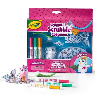 Crayola Scribble Scrubbie Costumes Pets Mermaid Set