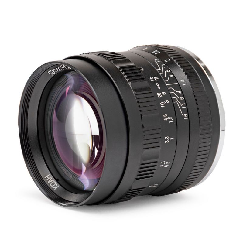 Koah Artisans Series 50mm f/1.4 Manual Focus Lens for Fujifilm FX (Black), 3 of 4