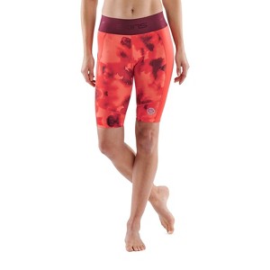 SKINS SERIES-3 Women's Premium Compression Half Tights-Improve Circulation, Reduce Soreness for Rugby, Running & Workouts Spark Camo X-Small - 1 of 4