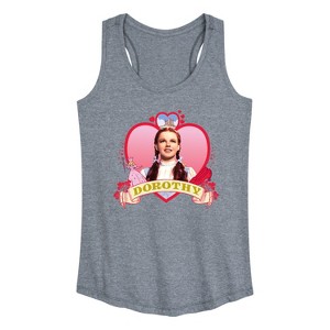 Women's - Wizard of Oz - Heart Dorothy Graphic Racerback Tank - 1 of 4