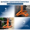 Tractor 3 Point Quick Hitch - 2" Receiver & 4-Way Ball Mount for Tractor Standard Category 1, 10,000Lb Capacity 3 Point Trailer Hitch for Implements - 3 of 4