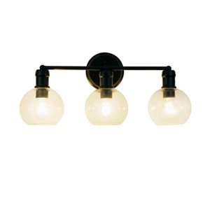 Chloe Lighting Oxa Transitional 3 Light Matt Black Vanity Bathlight 22" Wide - 1 of 4