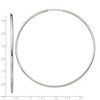 Black Bow Jewelry 2mm, Sterling Silver, Endless Hoop Earrings - 80mm (3 1/8 Inch) - 4 of 4