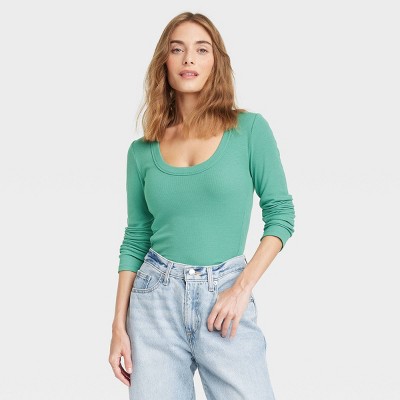 Women's Clearance Avenue Slim Long Sleeve Top made with Organic