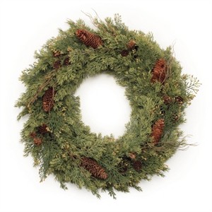 Pine and Pinecone Wreath 22"D - 1 of 1