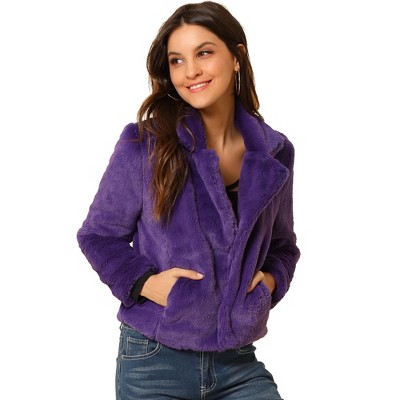 Alo Foxy Sherpa Jacket  Purple faux fur coat, Winter coats women