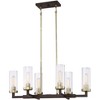 Minka Lavery Ainsley Court 30 1/4"W Bronze and Brass 6-Light Chandelier - 2 of 3