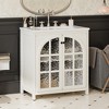 Bella Depot 31" Farmhouse Bathroom Vanity with Ceramic Sink Cabinet with Bronze Pulls and Soft-Closing Doors - 2 of 4