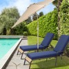 Aoodor 72 x 21 x 3 Inches Patio Chaise Lounger Cushions, Olefin Fabric Slipcovers with Sponge Foam, Set of 2 - 2 of 4