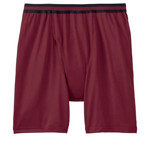 KingSize Men's Big & Tall Performance Flex Cycle Briefs - Big - 6XL,  Burgundy Red Underwear