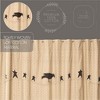 Kettle Grove Shower Curtain with Attached Applique Crow and Star Valance 72x72 VHC Brands - 4 of 4