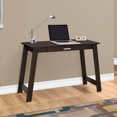 INFURNIC Desks Modern Computer Desk with Storage Drawer and Spacious Work Surface for Small Office, Black, 42"*18"*29.25"