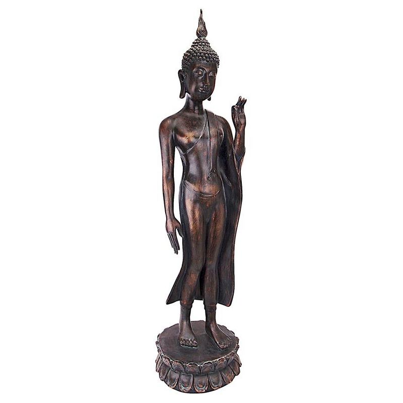 Design Toscano Free from Fear Standing Buddha Statue, 3 of 8