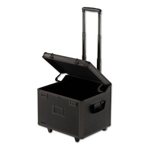 Vaultz Locking Mobile File Chest, Letter/Legal Files, 17.5" x 15.5" x 14.5", Black - 1 of 1