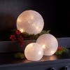 Christmas LED Frosted Globes 8 Inch with 6-Hour Timer Indoor Decor By Melrose - 3 of 3